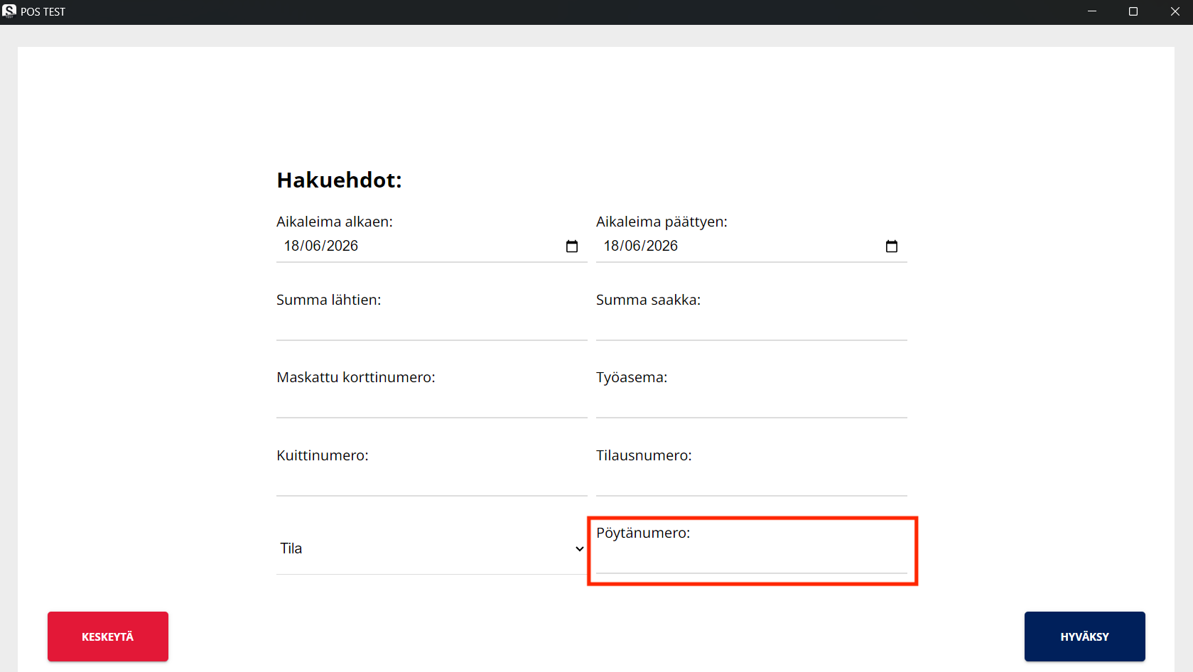 Poytanumero suodattimena kassalla.png